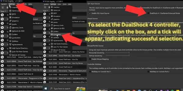 How to Use PS4 Controller on PCSX2